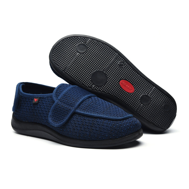 FlexiFit - Gåsko med bred tåboks og justerbare remmer