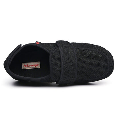 FlexiFit - Gåsko med bred tåboks og justerbare remmer