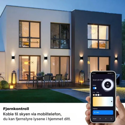 LumeGuard - Værbestandig LED-vegglampe med fjernkontroll