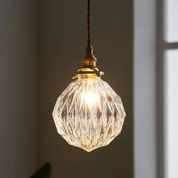 GlobeLite - Industriell pendellampe med armatur i klart glass