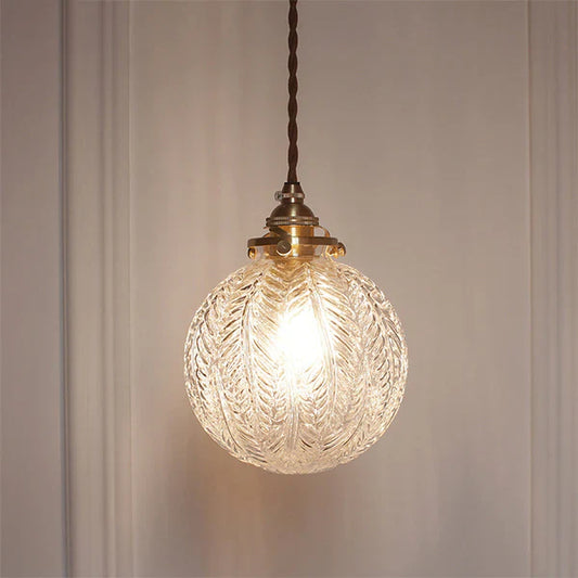 GlobeLite - Industriell pendellampe med armatur i klart glass