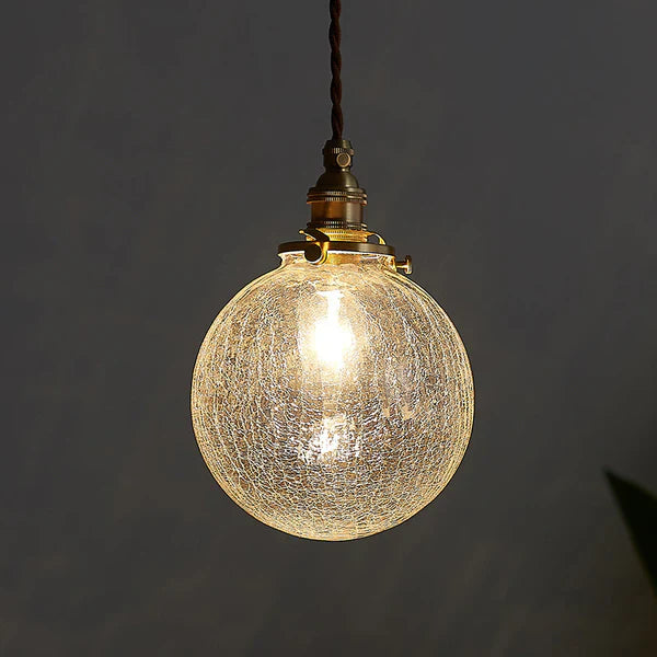 GlobeLite - Industriell pendellampe med armatur i klart glass