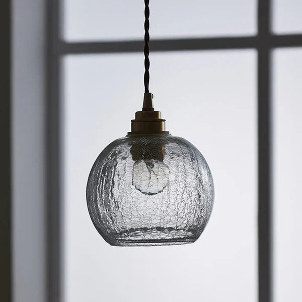 GlobeLite - Industriell pendellampe med armatur i klart glass