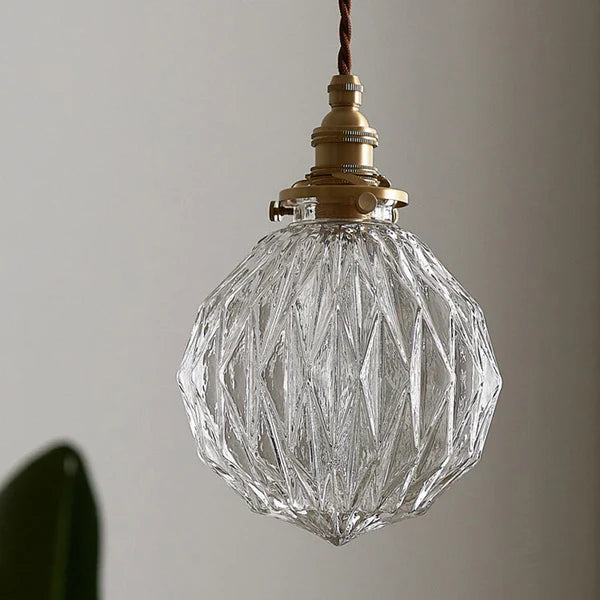 GlobeLite - Industriell pendellampe med armatur i klart glass