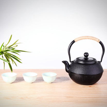 KotoCraft - Japansk Stil Svart Jernkanne med Håndtak