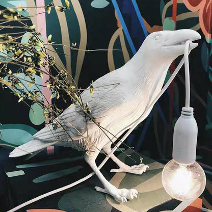 LumaPerch – Fugleformet bordlampe med skulpturelt Utforming og varmt omgivelseslys