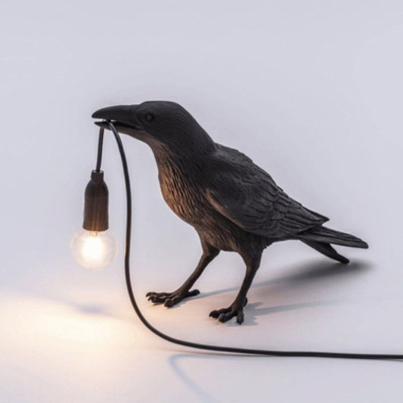 LumaPerch – Fugleformet bordlampe med skulpturelt Utforming og varmt omgivelseslys