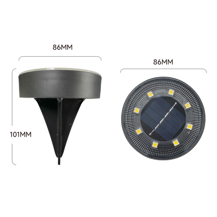 GlowNest - miljøvennlige solcellelamper for hagen med vanntett design