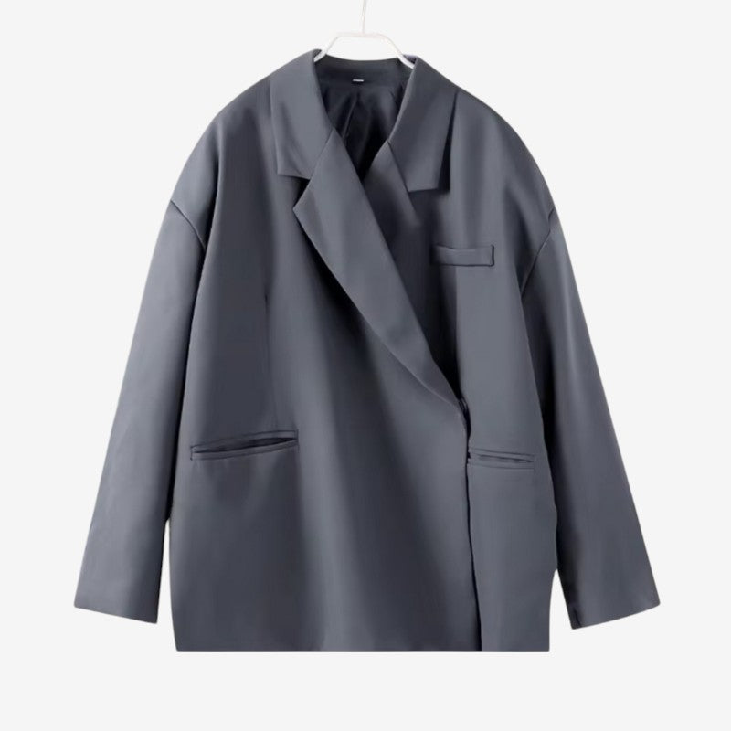 Ursula – Oversized Blazer med Lange Ermer og Flere Lommer