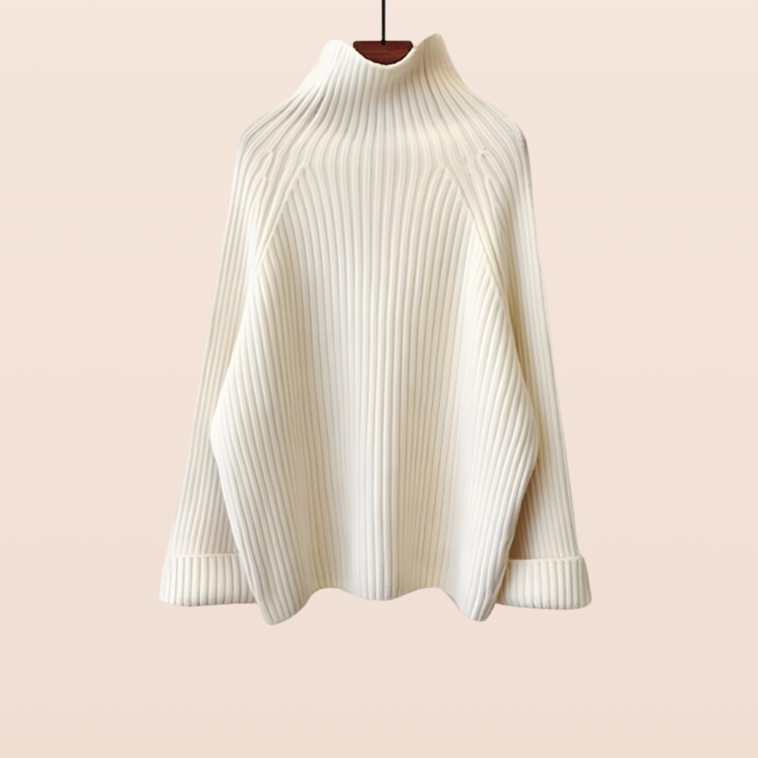 Lena - Koselig strikkesett med myk vest og ribbestrikket design