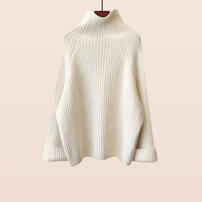 Lena - Koselig strikkesett med myk vest og ribbestrikket design