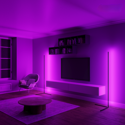 AmbianceGlow - Premium LED-gulvlampe med alternativer for millioner av farger