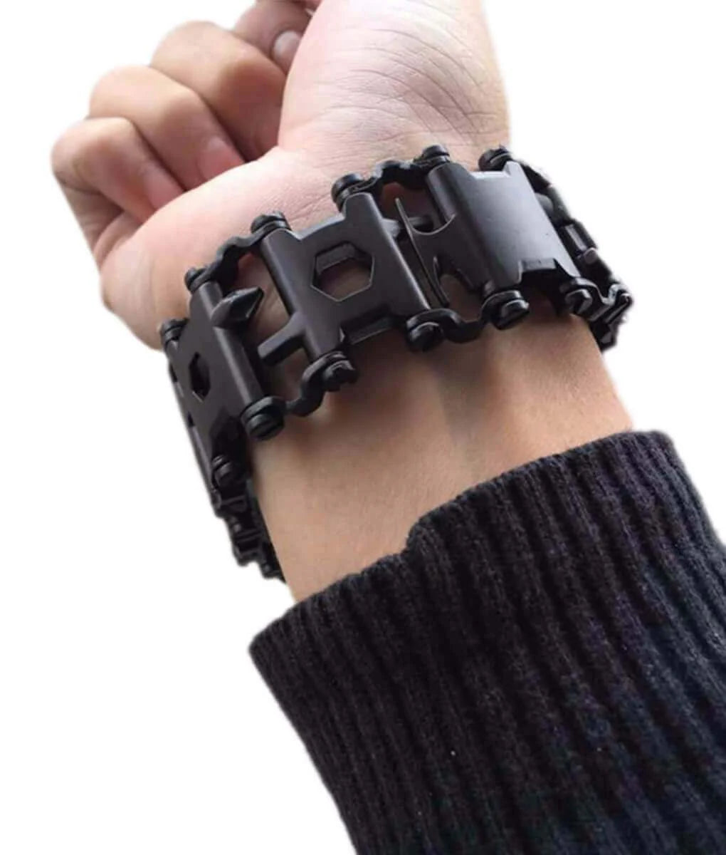 TrekBand - Multifunksjonelt 29-i-1-armbånd med friluftsverktøy