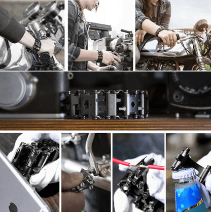 TrekBand - Multifunksjonelt 29-i-1-armbånd med friluftsverktøy