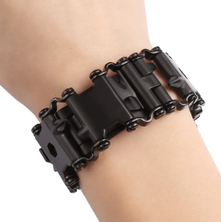 TrekBand - Multifunksjonelt 29-i-1-armbånd med friluftsverktøy