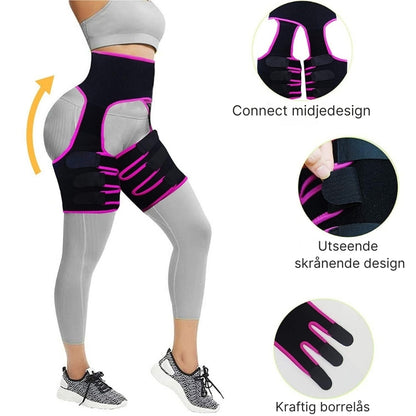 CurveLift - Lårformer og midjestøttebelte for aktiv ytelse