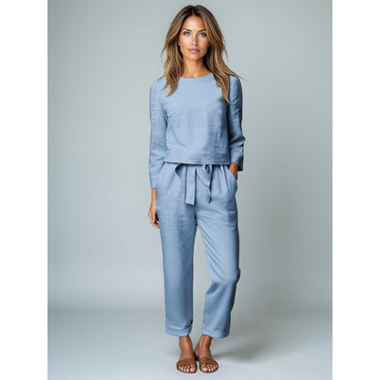 Greta - Casual todelt sett med bukser og avslappet passform