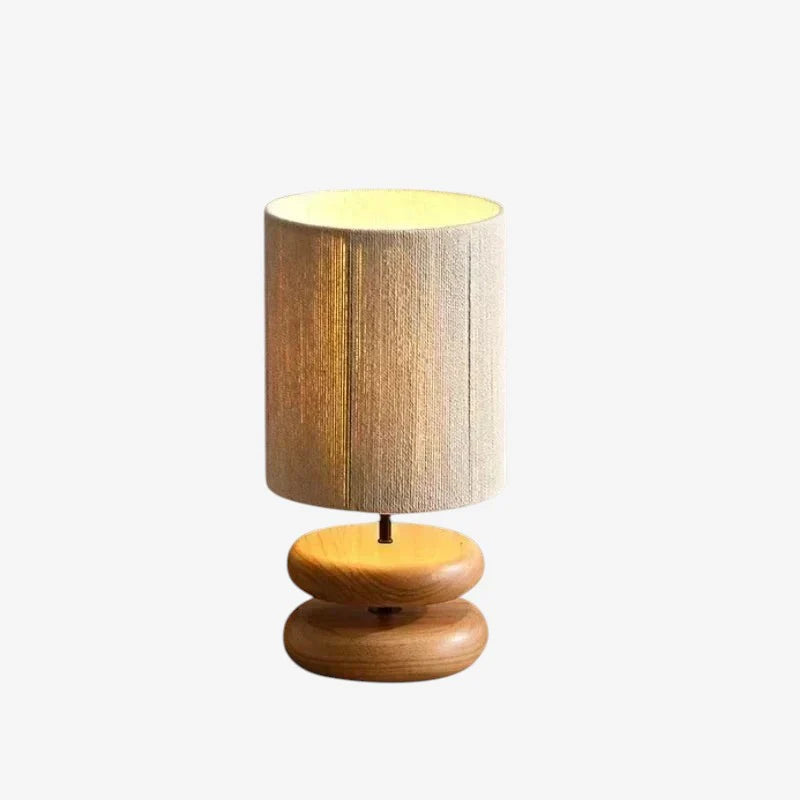 LumaWood – LED Bordlampe med Trebase for Dekorasjon