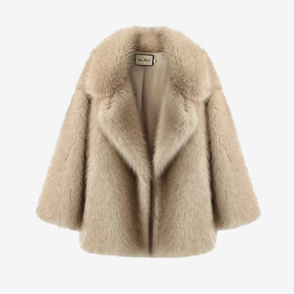 Elise – Langermet oversized kåpe med slagkrage