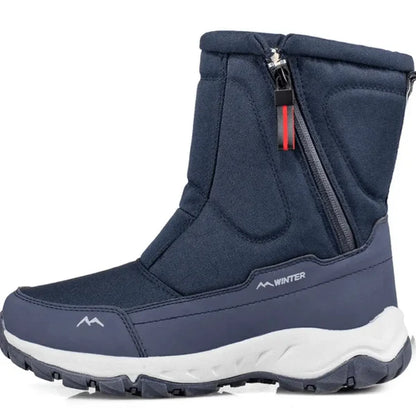 William - Mellomleggstøvler med glidelås på siden og varmt interiør