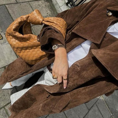 Sophie - Langermet trenchcoat med knapplukking og justerbart midjebånd