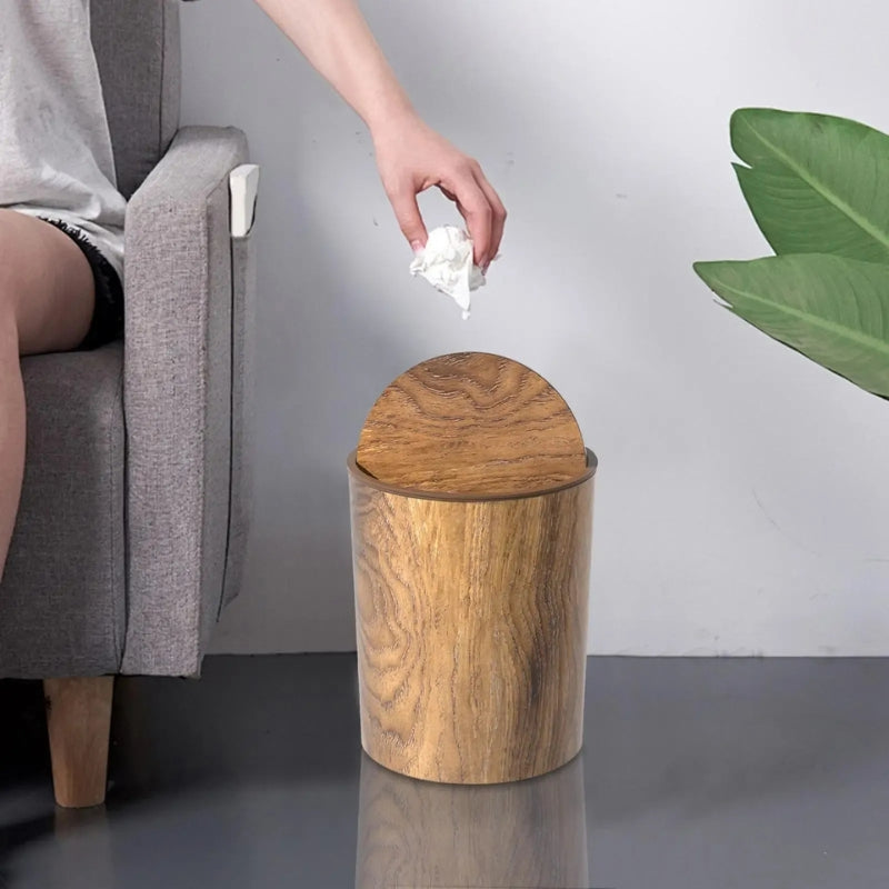 CleanBin – Avfallsbøtte med Svinglokk for Bad og Stuer