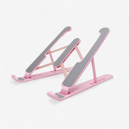 AirLift – Sammenleggbar Laptopstativ med Justerbare Vinkler og Kjøledesign