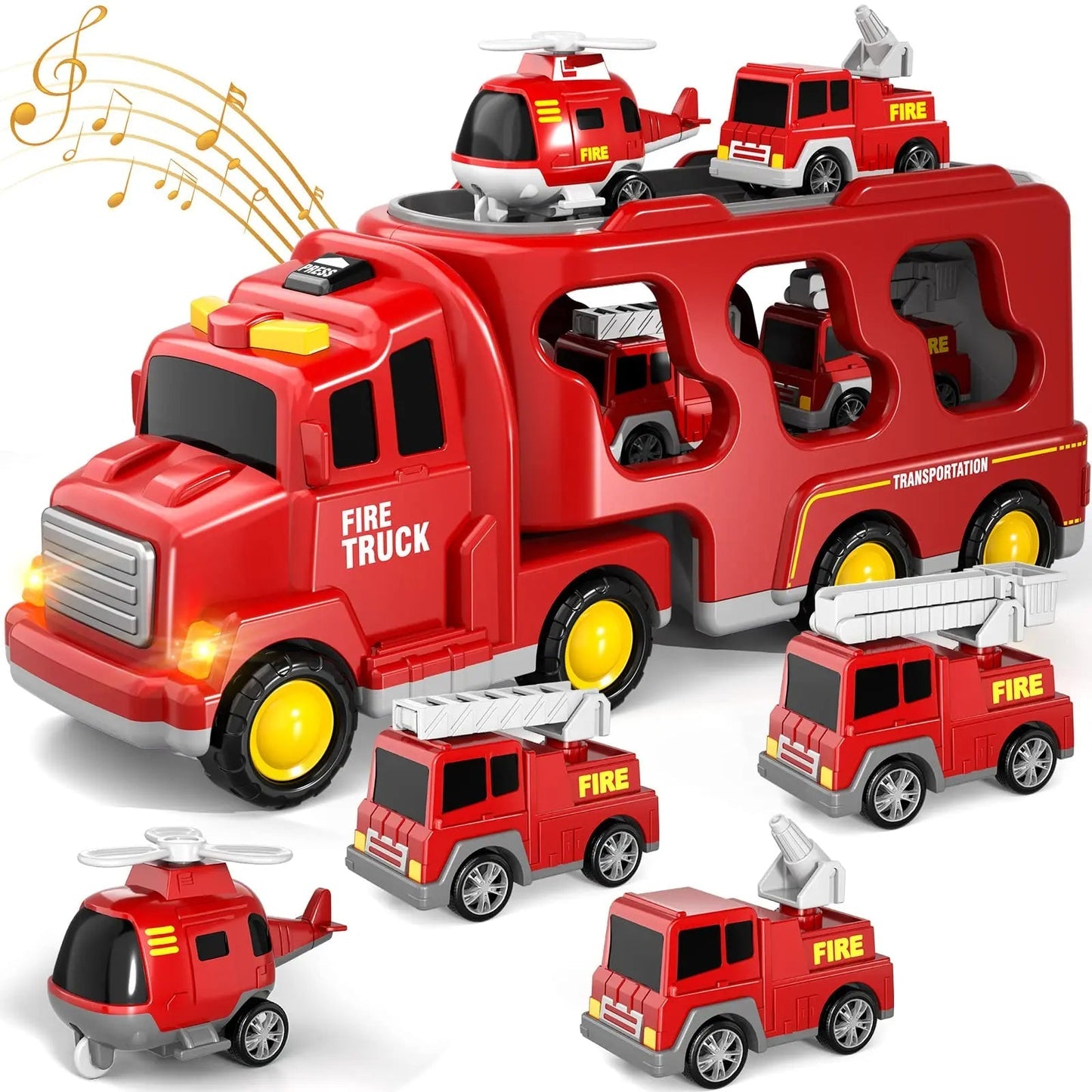 MagicDrive - Magic Car City Lastebil Med Lys Og Musikk