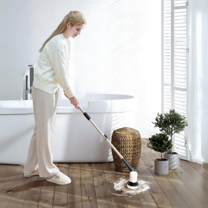 ScrubMate – Rengjøringsskrubber med Avtakbart Håndtak og Oppladbart Design