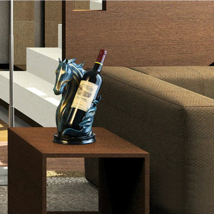 VinoSteed – Kompakt hesteformet vinstativ med flaskeholderdesign