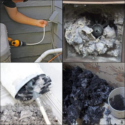 CleanSweep - Roterende rørrengjøringsbørste med Utvidbar stang