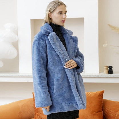 Emma – Lang kåpe med sidelommer og jakkeslag