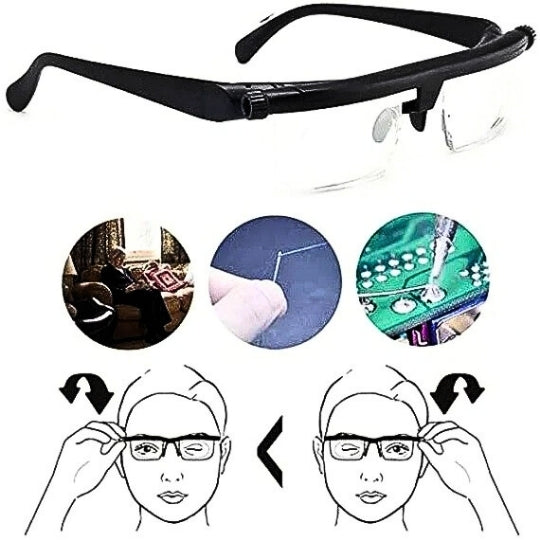 VisionFlex - Briller med justerbart fokus for klart syn på alle avstander