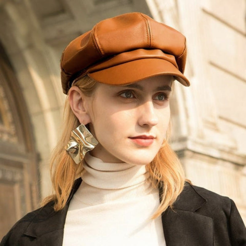 Audrey - Beret Hatt med Justerbar og Sammenleggbar Design