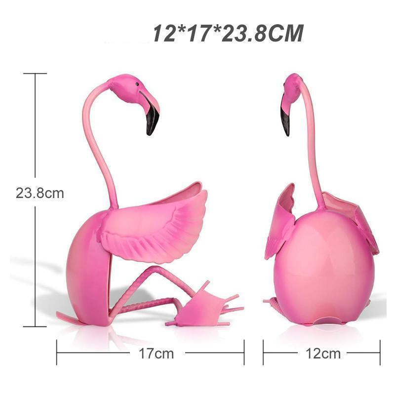 WineFlare - Unik Dekorativ Vinstativ med Kunstnerisk Flamingodesign
