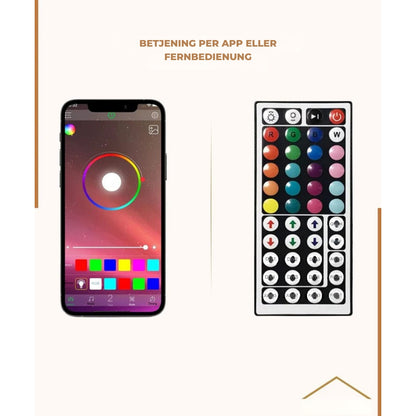GlowFlex - Tilpassbar LED-stripebelysning med fjernkontroll og appstyring