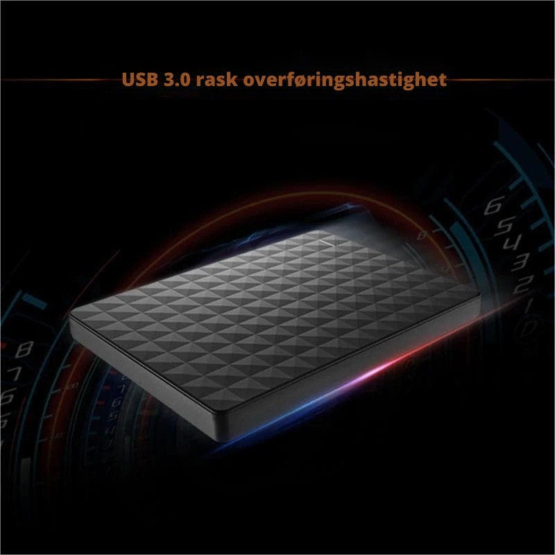 DataMax - 1TB Ekstern harddisk Ultratynn og høyhastighetsoverføring