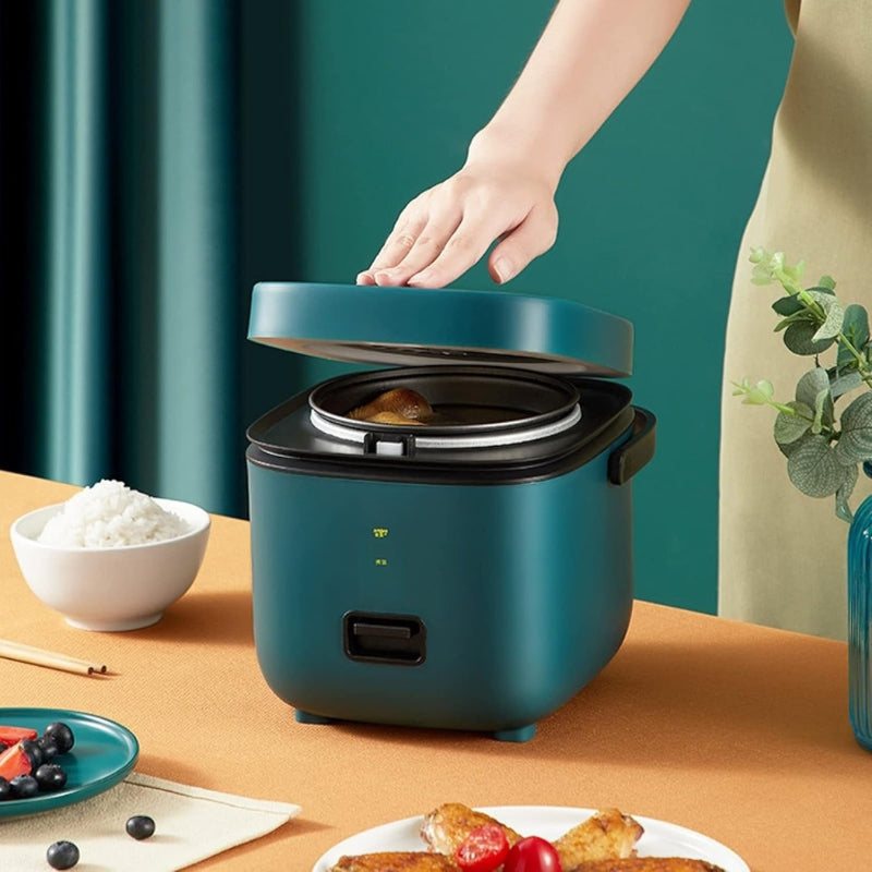 QuickCooker – Mini riskoker med knappkontroller og håndtak