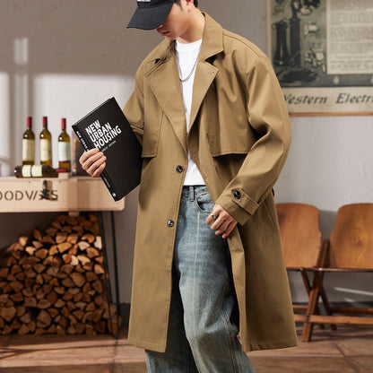 Jesse – Langermet trenchcoat med lommer