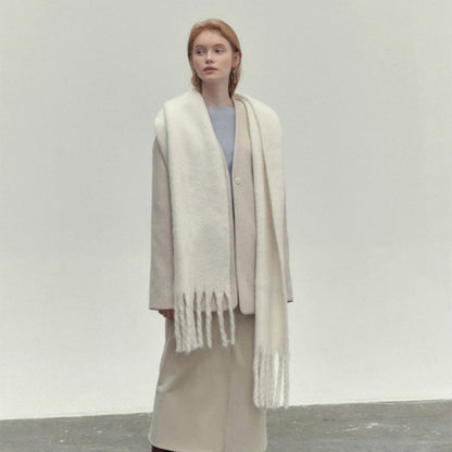 Sophia – Stor Skjerf med Dusker for Allsidig Bruk