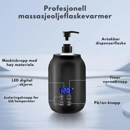 ThermaLuxe - Bærbar elektrisk massasjeoljevarmer med berøringskontroll