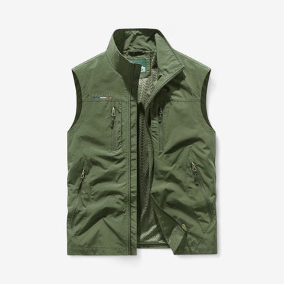 Steinar – Vest uten ermer med Flere Lommer og Glidelås