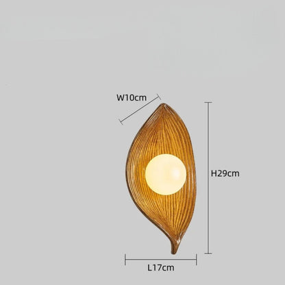 LeafGlow - Elegant LED Vegglampe Inspirert av Naturlig Bladdesign