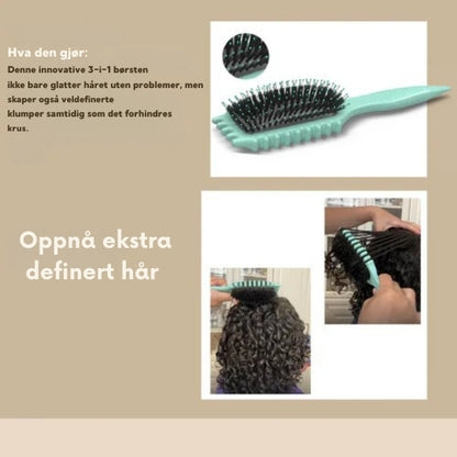 WaveSculpt - Frizz kontroll  3-i-1 stylingbørste med sidekant