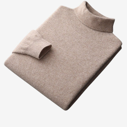 Anton – Langermet genser med høy hals og slim fit