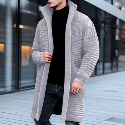 Martin – Langermet Åpen Front Cardigan med Ribbe detaljer