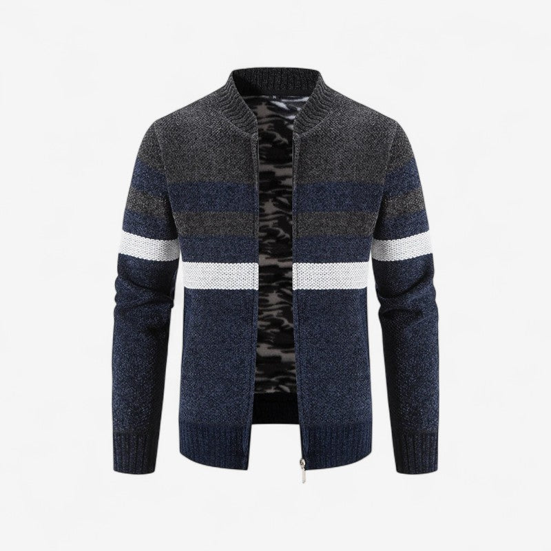 Mark – Jakke med Lange Ermer, Ståkrage og Glidelås