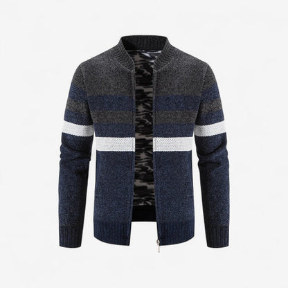 Mark – Jakke med Lange Ermer, Ståkrage og Glidelås