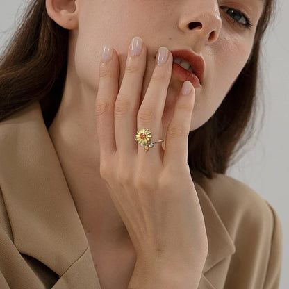 Adelina – Justerbar solsikke-fidgetring