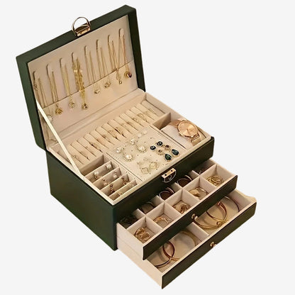 LuxeStash – Smykkeskrin med Flere Lag og Skuffer